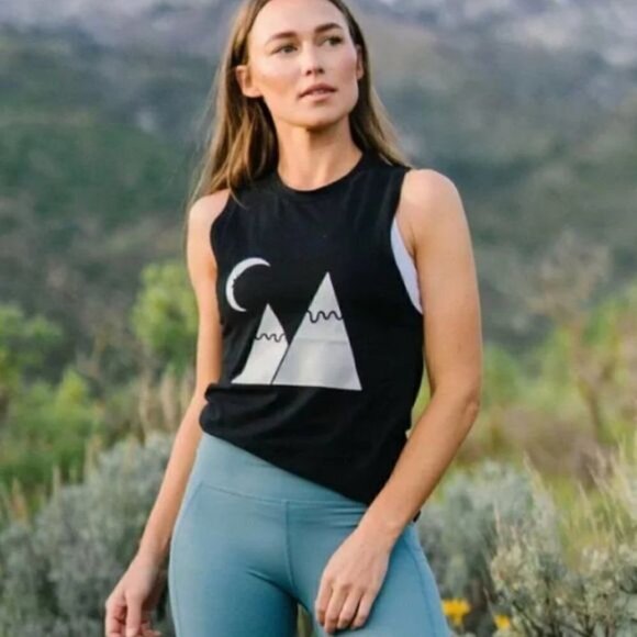 Zyia Active Black Moutain Moon Tan Size XXL NWT - Picture 1 of 5